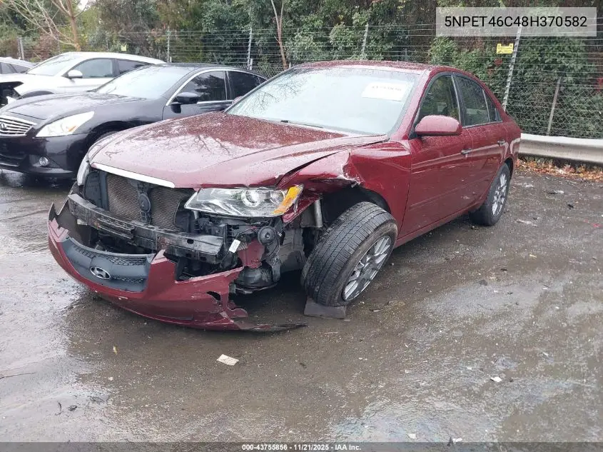 5NPET46C48H370582 2008 Hyundai Sonata Gls