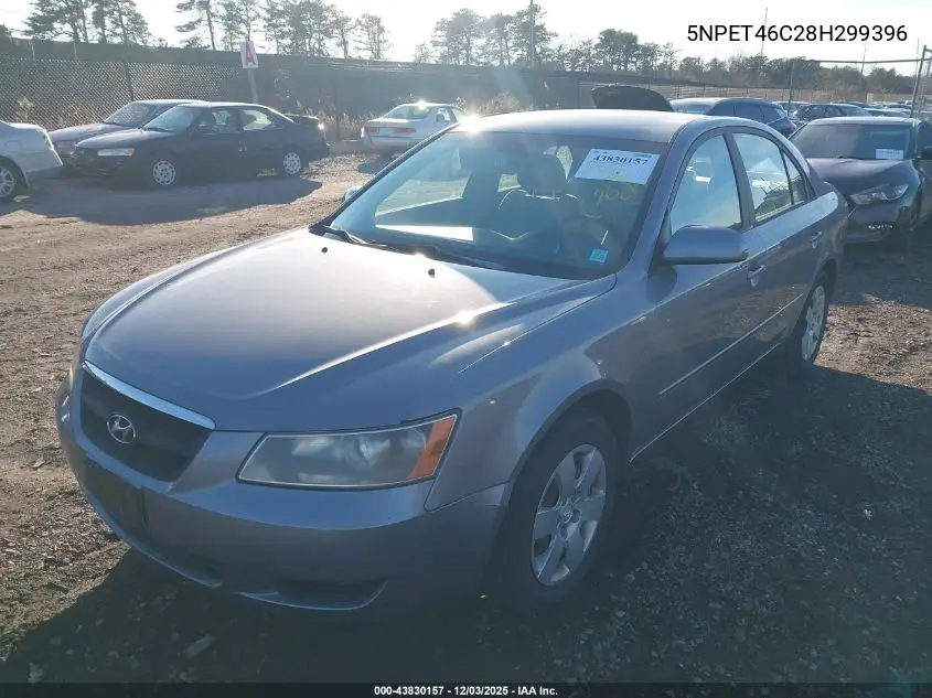 5NPET46C28H299396 2008 Hyundai Sonata Gls