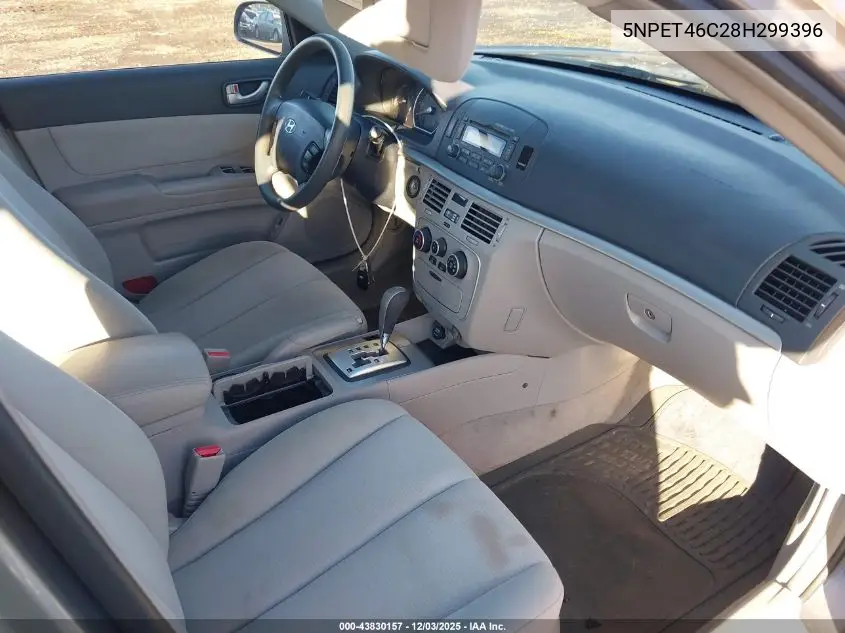 5NPET46C28H299396 2008 Hyundai Sonata Gls