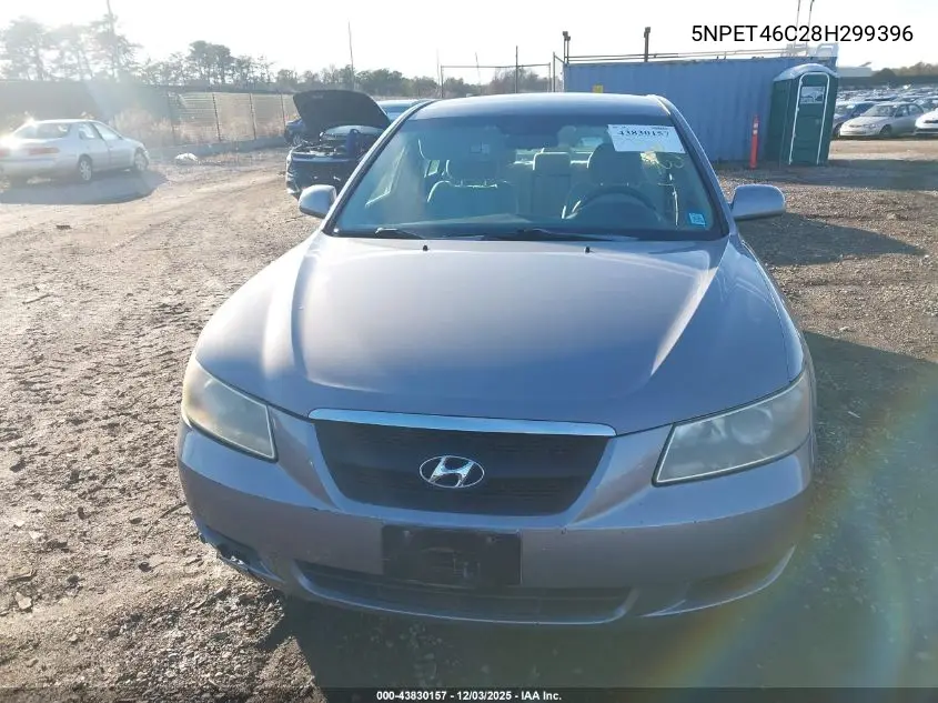 5NPET46C28H299396 2008 Hyundai Sonata Gls