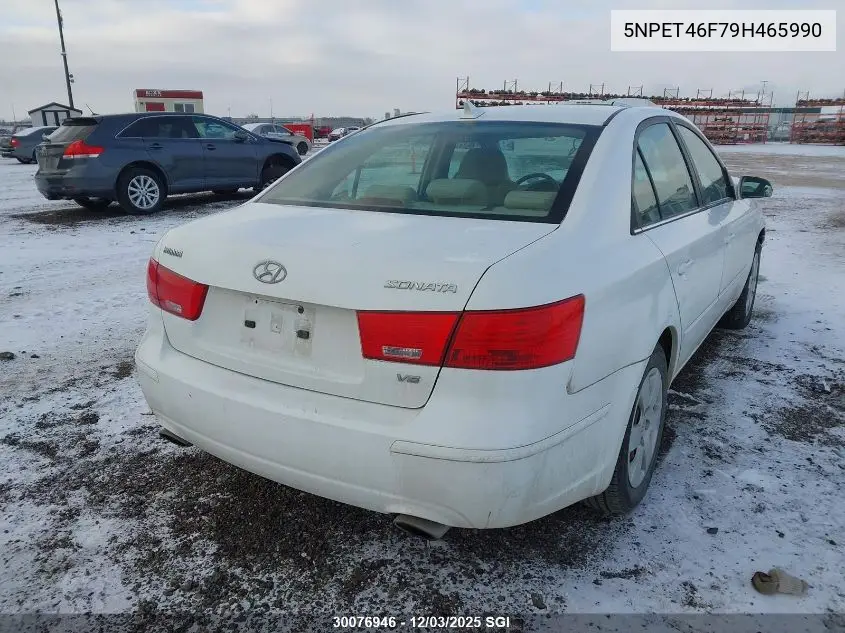 5NPET46F79H465990 2009 Hyundai Sonata Gls
