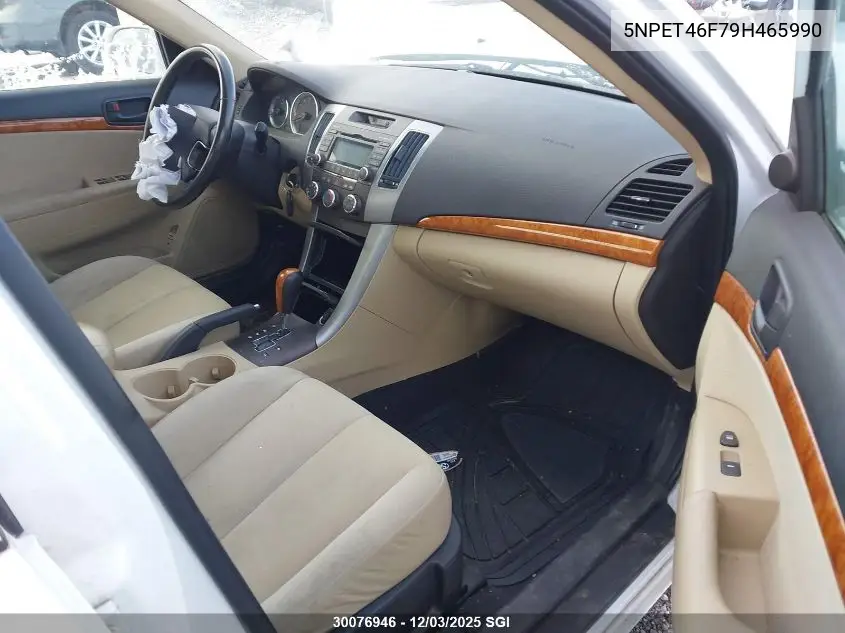 5NPET46F79H465990 2009 Hyundai Sonata Gls