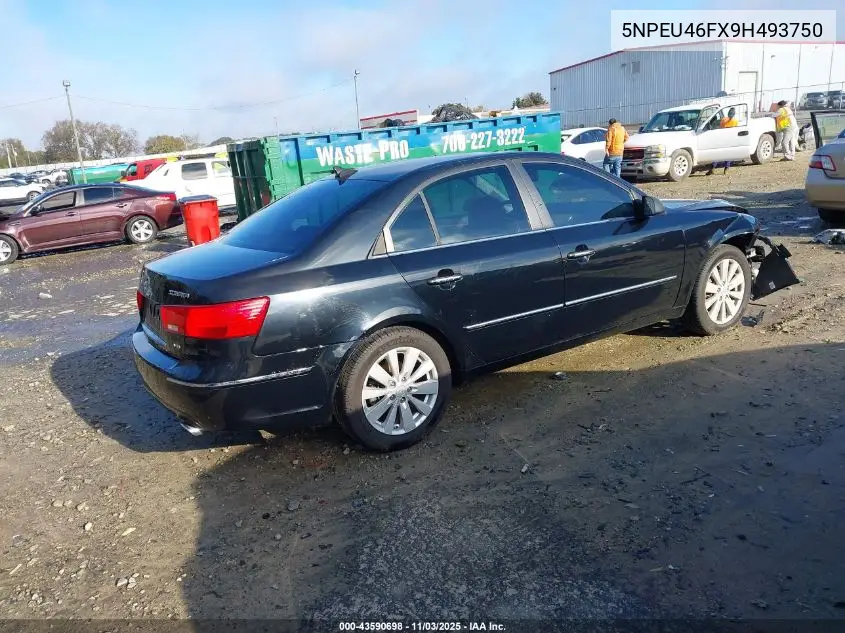 5NPEU46FX9H493750 2009 Hyundai Sonata Limited V6