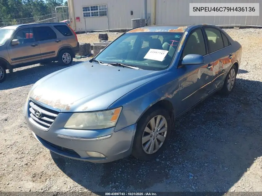 5NPEU46C79H436136 2009 Hyundai Sonata Limited