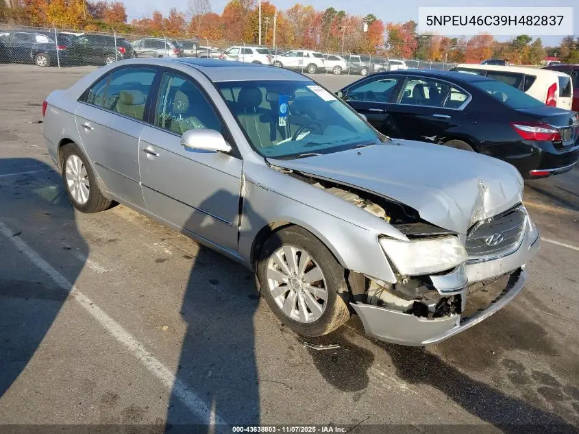 5NPEU46C39H482837 2009 Hyundai Sonata Limited