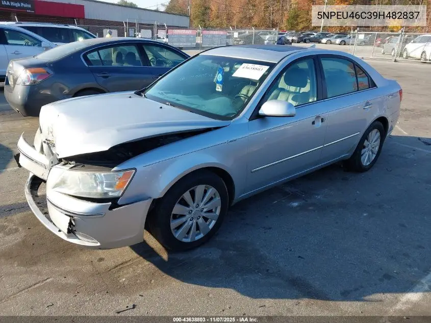 5NPEU46C39H482837 2009 Hyundai Sonata Limited