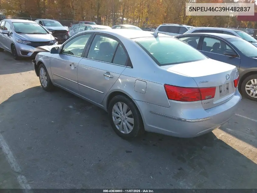 5NPEU46C39H482837 2009 Hyundai Sonata Limited