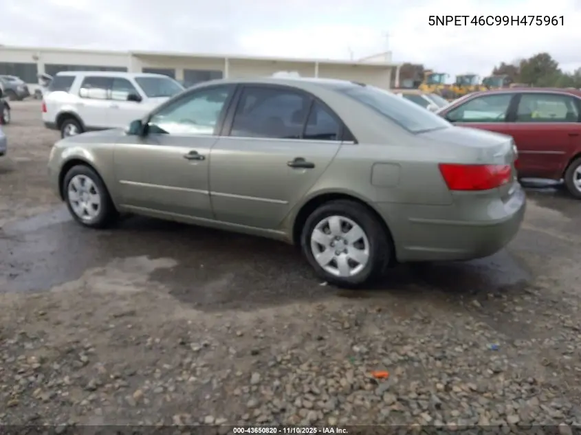 5NPET46C99H475961 2009 Hyundai Sonata Gls