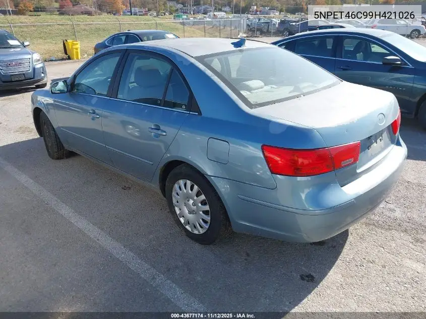 5NPET46C99H421026 2009 Hyundai Sonata Gls