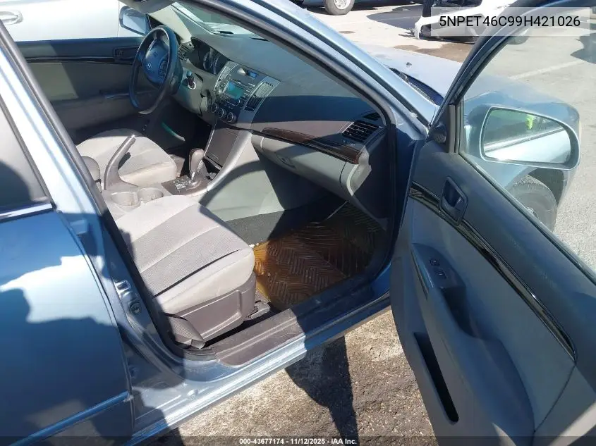 5NPET46C99H421026 2009 Hyundai Sonata Gls