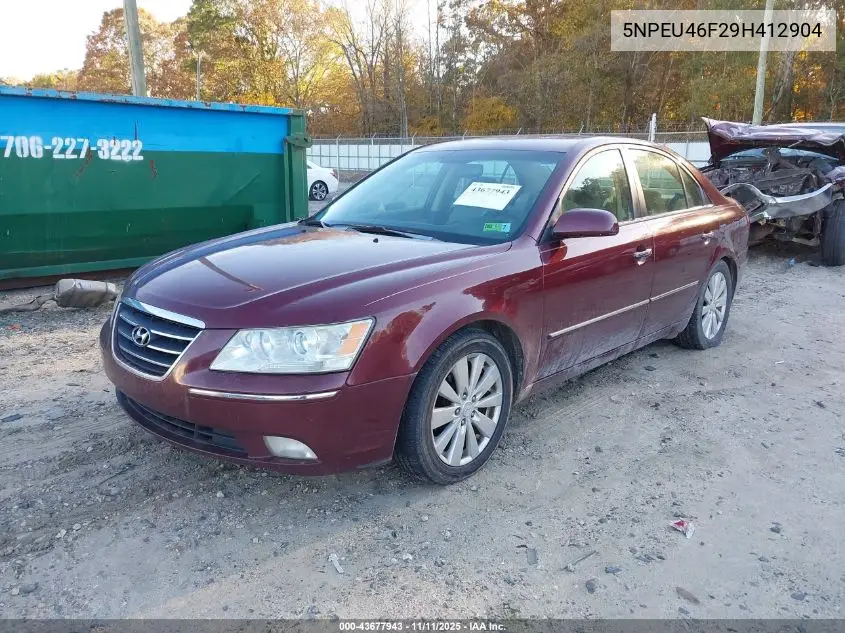 5NPEU46F29H412904 2009 Hyundai Sonata Limited V6