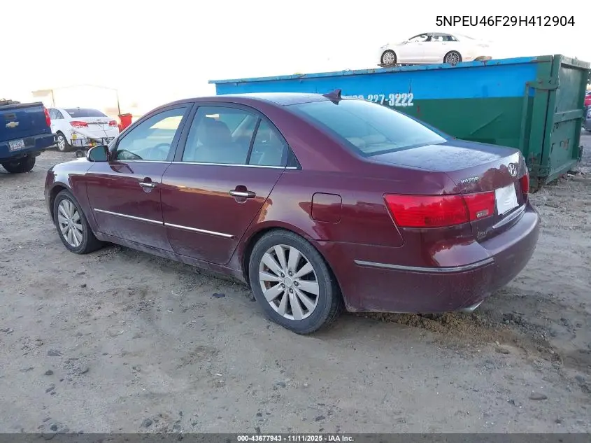 5NPEU46F29H412904 2009 Hyundai Sonata Limited V6