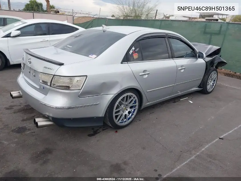 5NPEU46C89H501365 2009 Hyundai Sonata Limited