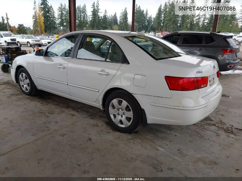 5NPET46C19H407086 2009 Hyundai Sonata Gls