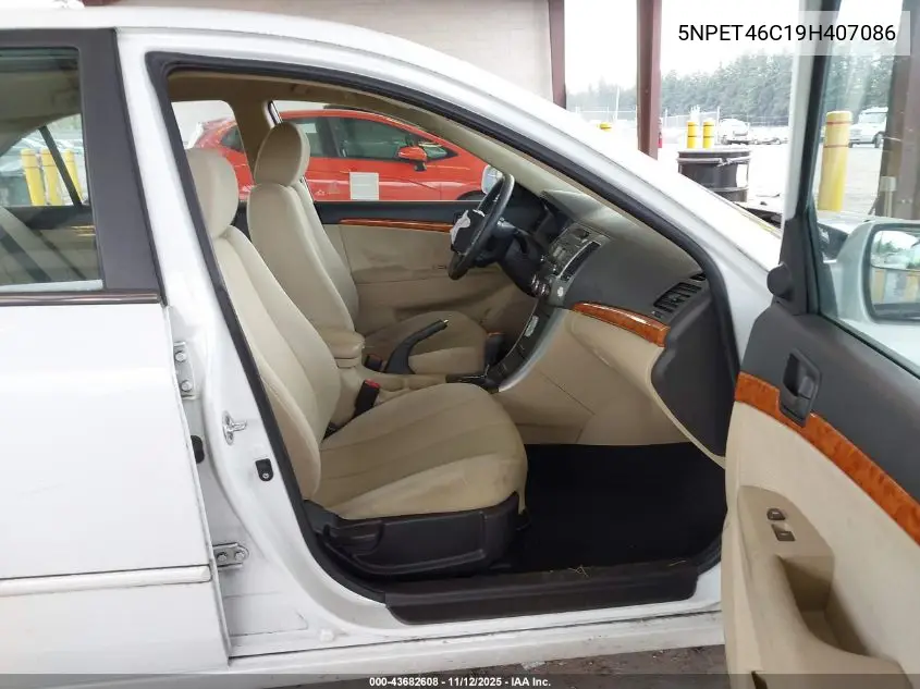 5NPET46C19H407086 2009 Hyundai Sonata Gls