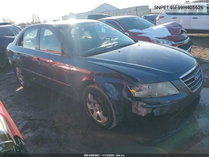 5NPET46F59H405626 2009 Hyundai Sonata Gls V6