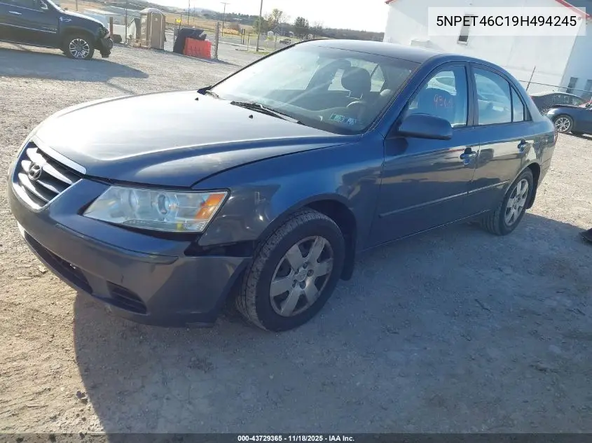 5NPET46C19H494245 2009 Hyundai Sonata Gls