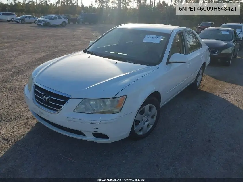 5NPET46C09H543421 2009 Hyundai Sonata Gls