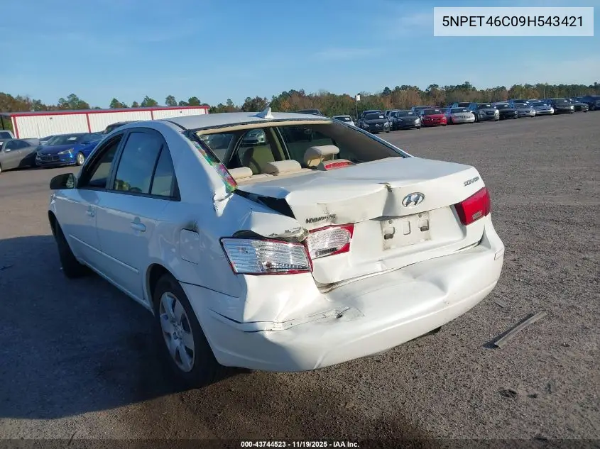 5NPET46C09H543421 2009 Hyundai Sonata Gls