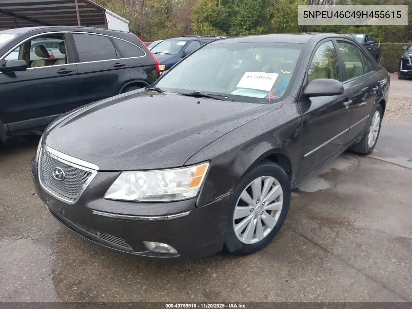 5NPEU46C49H455615 2009 Hyundai Sonata Limited