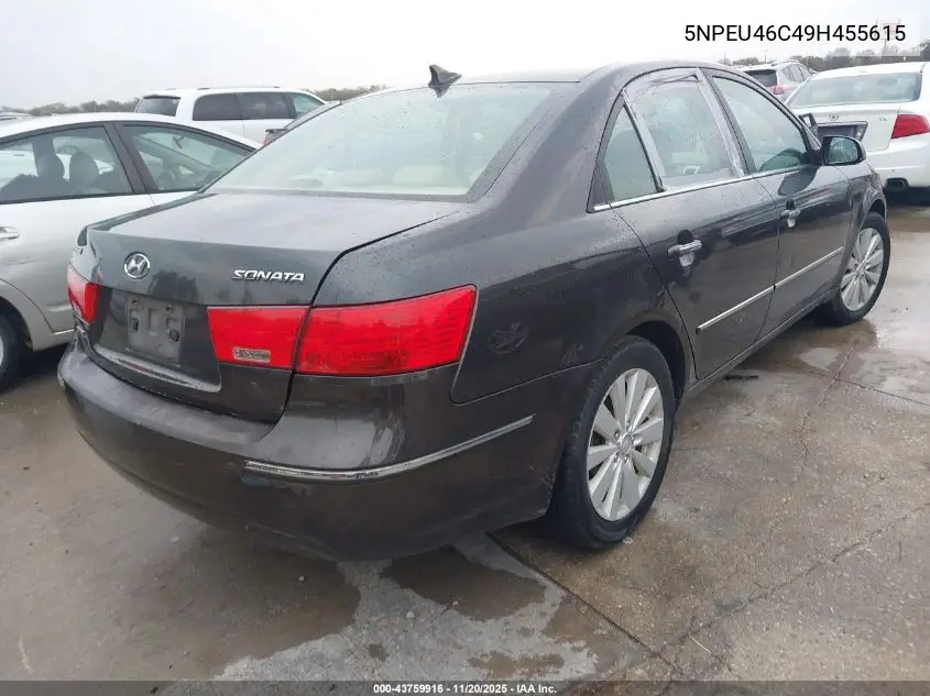 5NPEU46C49H455615 2009 Hyundai Sonata Limited