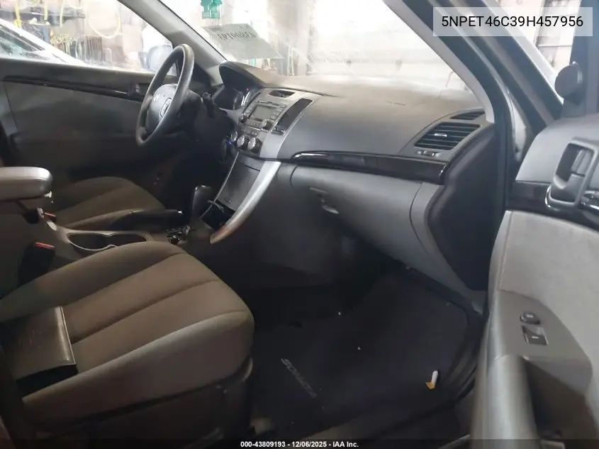 5NPET46C39H457956 2009 Hyundai Sonata Gls