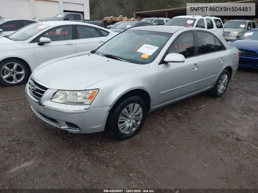 5NPET46CX9H504481 2009 Hyundai Sonata Gls