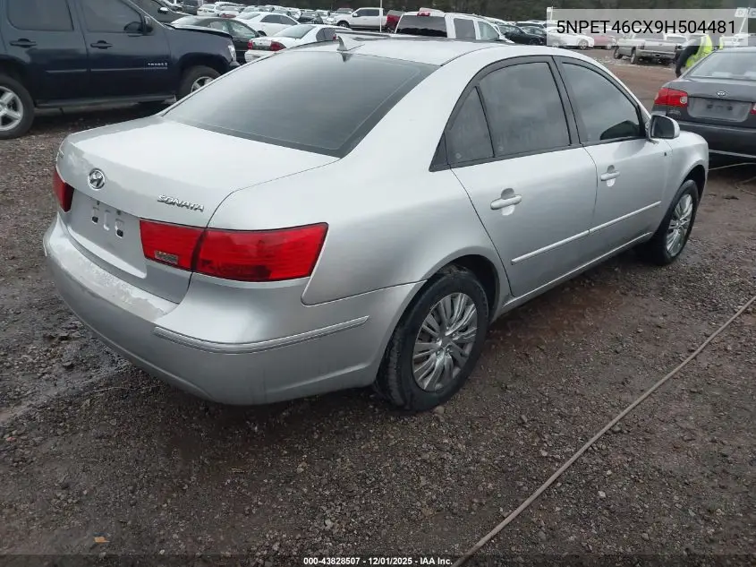 5NPET46CX9H504481 2009 Hyundai Sonata Gls