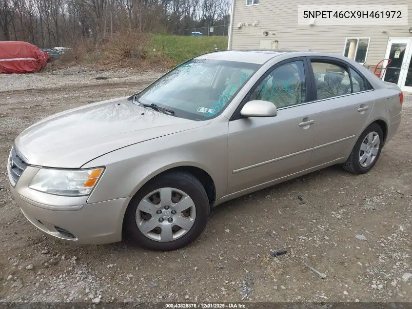5NPET46CX9H461972 2009 Hyundai Sonata Gls