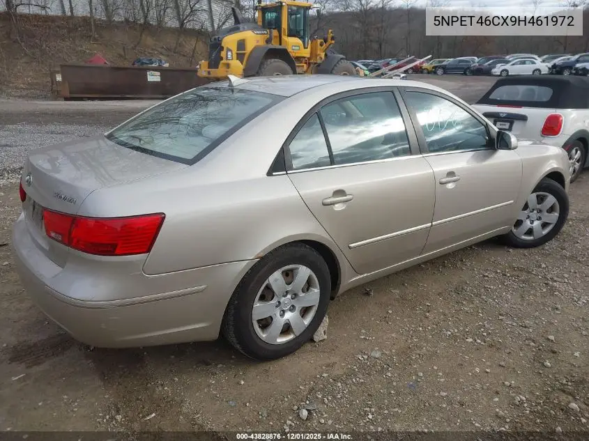 5NPET46CX9H461972 2009 Hyundai Sonata Gls