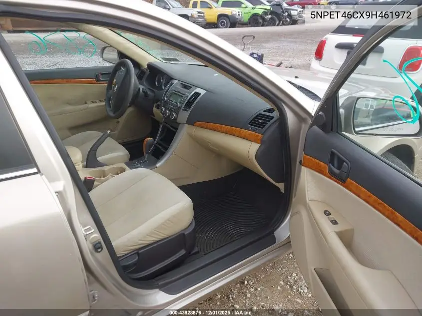 5NPET46CX9H461972 2009 Hyundai Sonata Gls