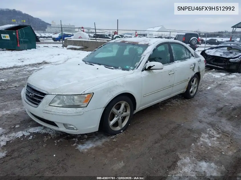 5NPEU46FX9H512992 2009 Hyundai Sonata Se V6
