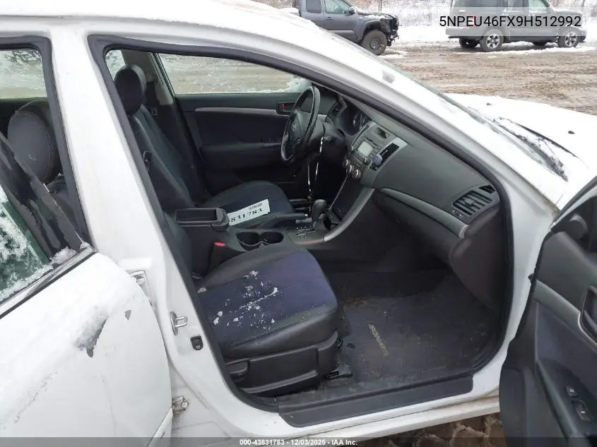5NPEU46FX9H512992 2009 Hyundai Sonata Se V6
