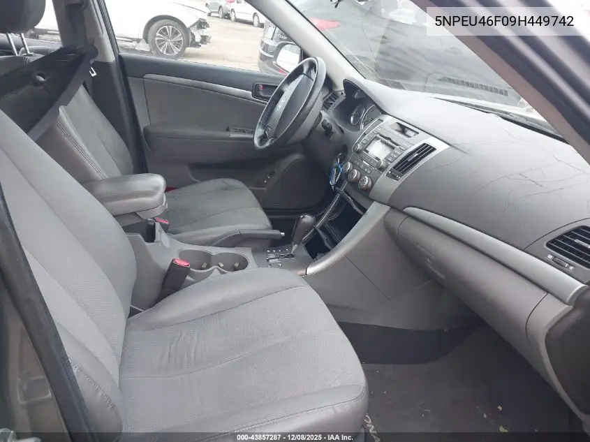 5NPEU46F09H449742 2009 Hyundai Sonata Se V6