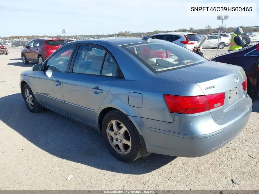 5NPET46C39H500465 2009 Hyundai Sonata Gls