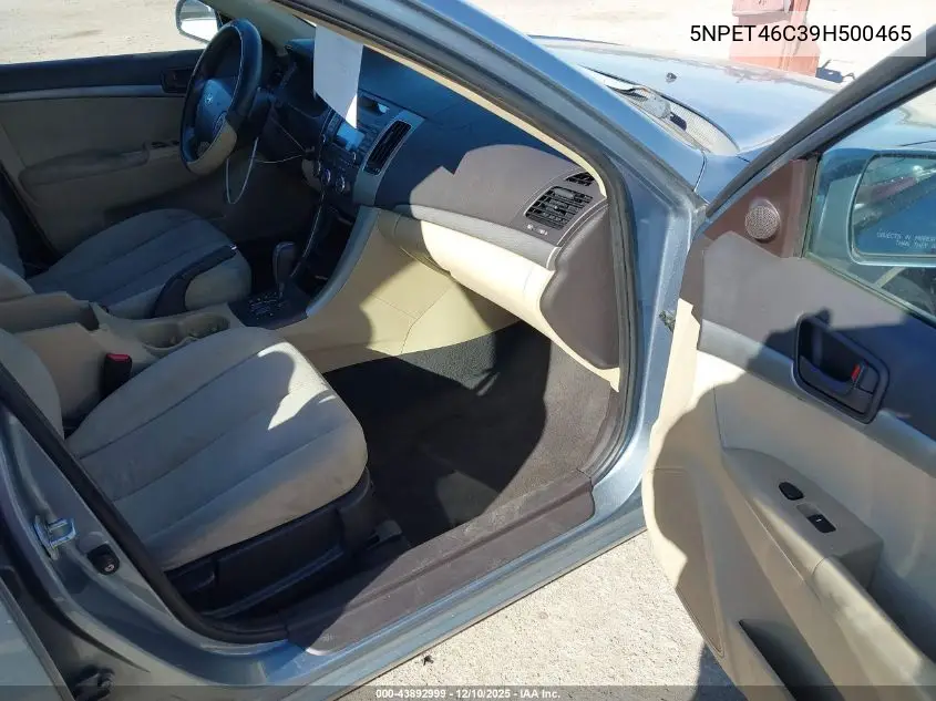 5NPET46C39H500465 2009 Hyundai Sonata Gls