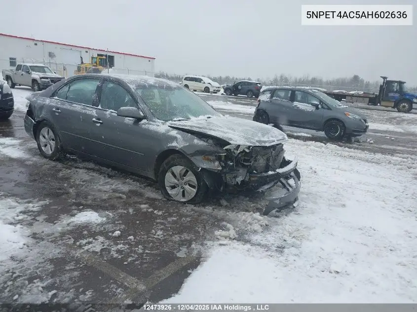 5NPET4AC5AH602636 2010 Hyundai Sonata Gl