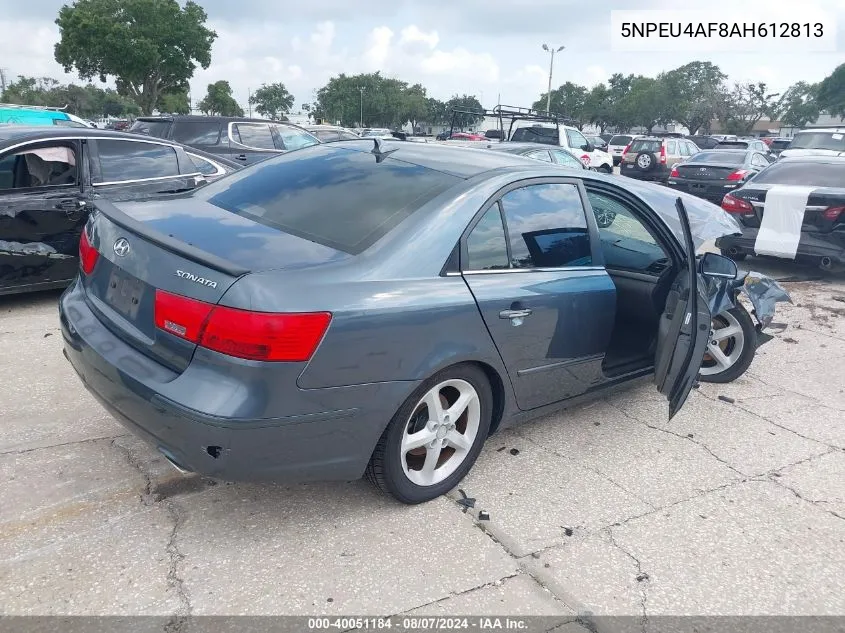 5NPEU4AF8AH612813 2010 Hyundai Sonata Se V6
