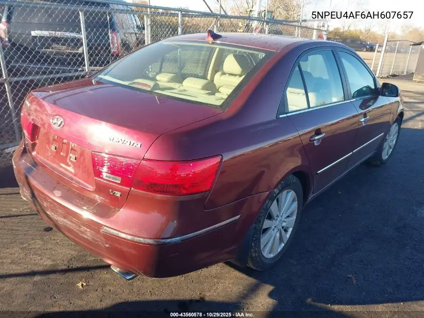 5NPEU4AF6AH607657 2010 Hyundai Sonata Limited V6