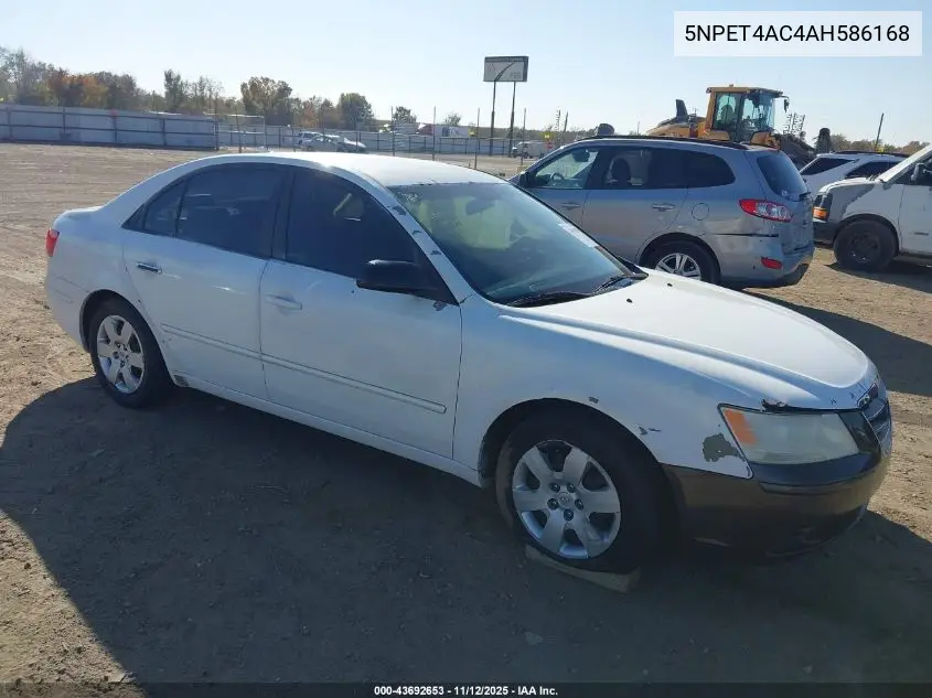 5NPET4AC4AH586168 2010 Hyundai Sonata Gls