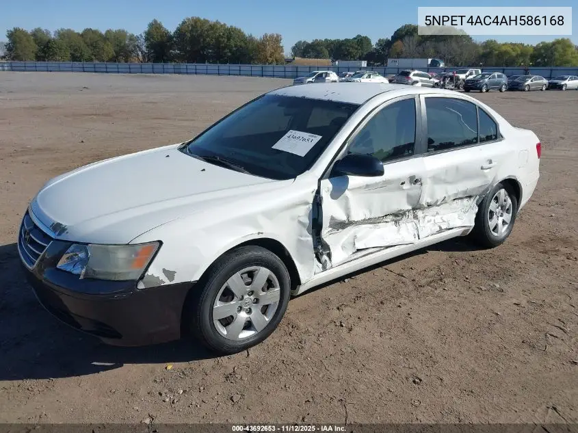 5NPET4AC4AH586168 2010 Hyundai Sonata Gls