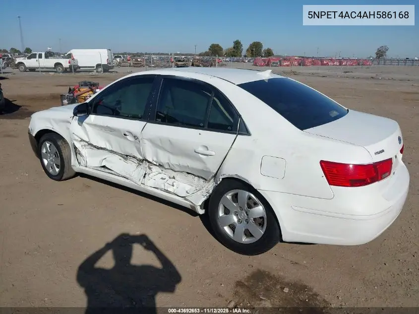 5NPET4AC4AH586168 2010 Hyundai Sonata Gls