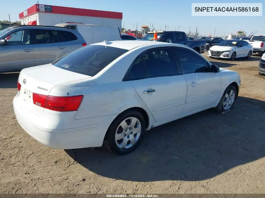 5NPET4AC4AH586168 2010 Hyundai Sonata Gls