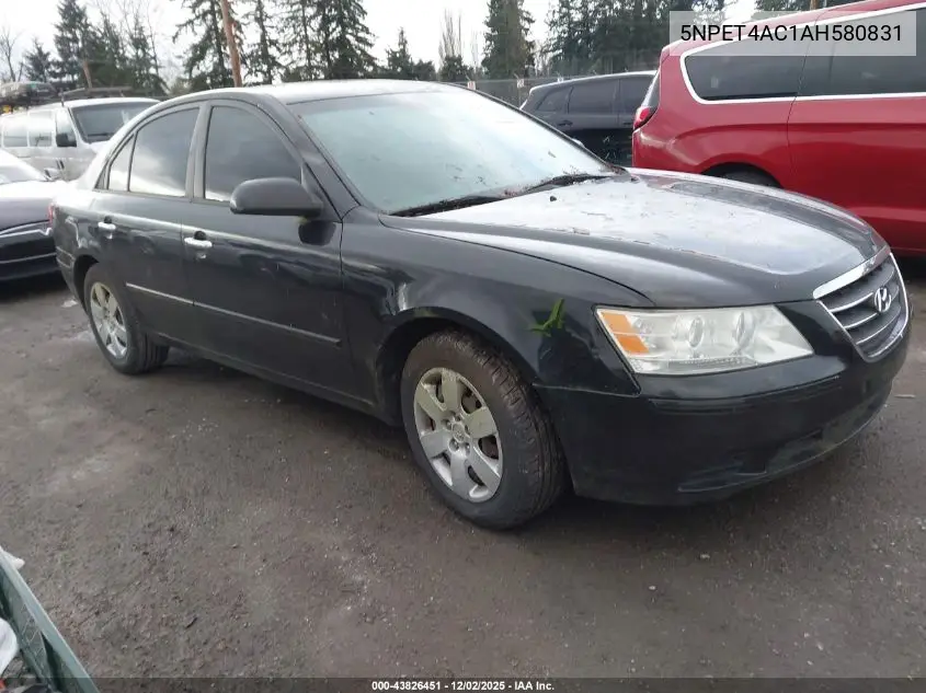 5NPET4AC1AH580831 2010 Hyundai Sonata Gls