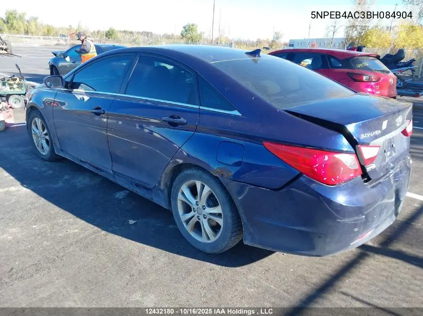 5NPEB4AC3BH084904 2011 Hyundai Sonata Gls