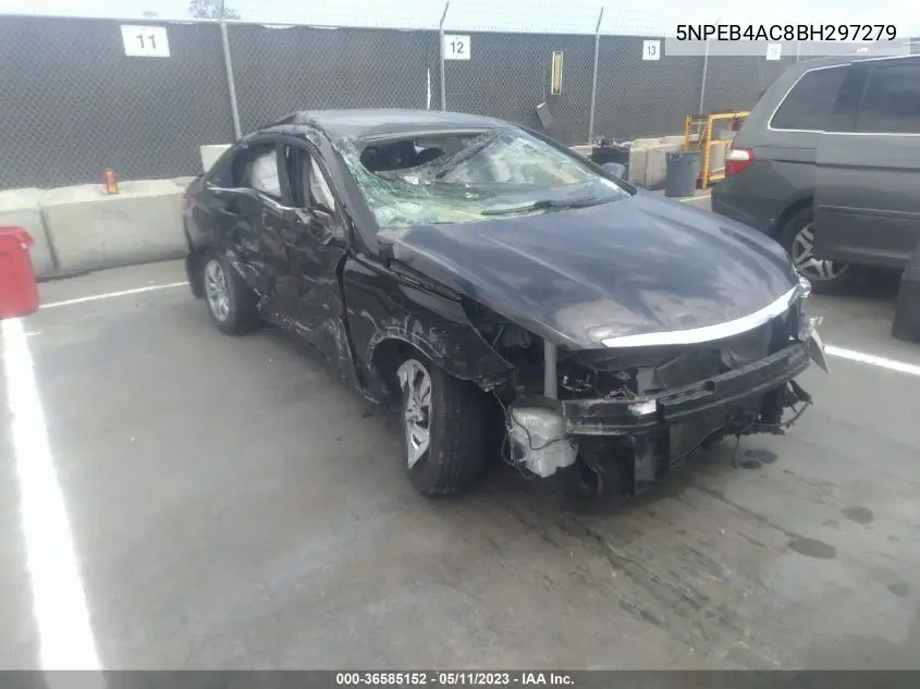 5NPEB4AC8BH297279 2011 Hyundai Sonata Gls