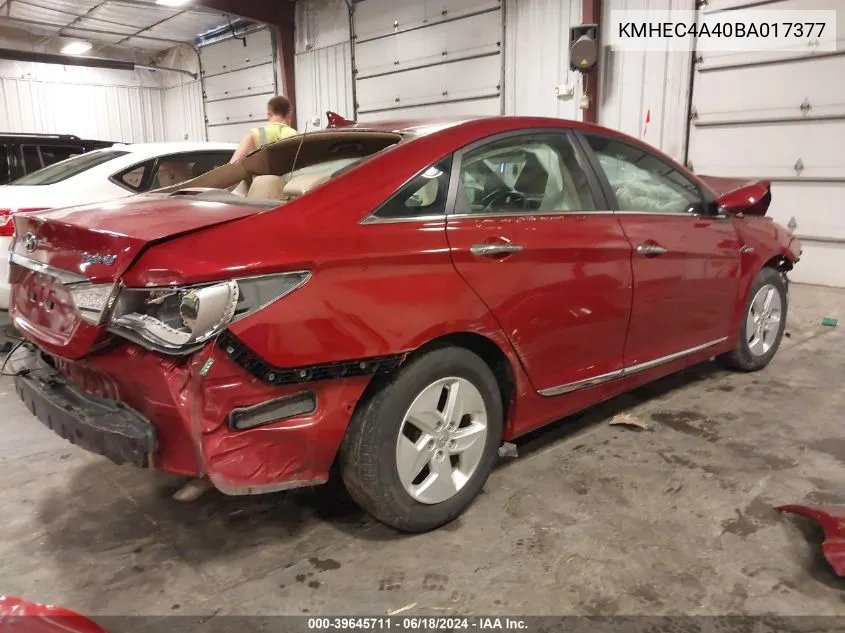 KMHEC4A40BA017377 2011 Hyundai Sonata Hybrid