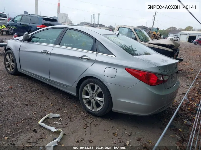 5NPEC4ACXBH140141 2011 Hyundai Sonata Limited