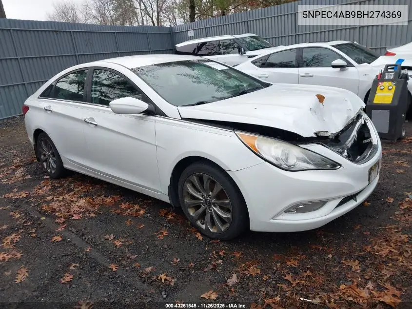 5NPEC4AB9BH274369 2011 Hyundai Sonata Se 2.0T