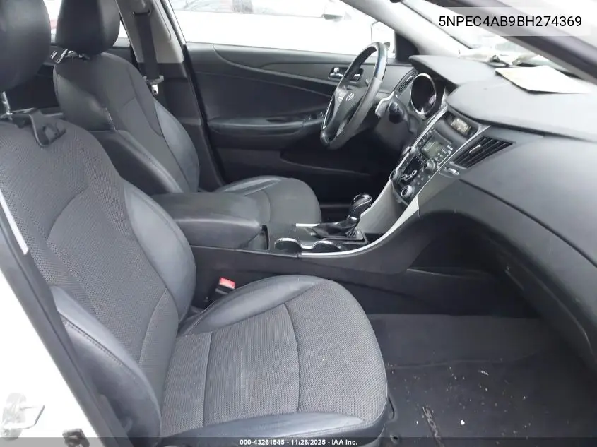 5NPEC4AB9BH274369 2011 Hyundai Sonata Se 2.0T